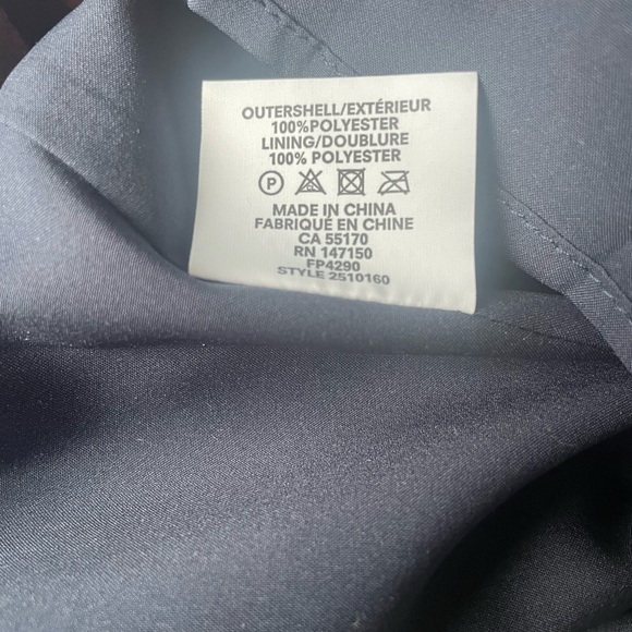 Frank & Oak jacquard (navy blue base to pattern) dress, size small - Picture 6 of 6